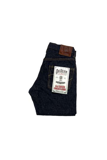ONI902CCD-MOCA 15oz Crushed Concrete Denim Weft: Moca High rise Relax Tapered,, small image number 1