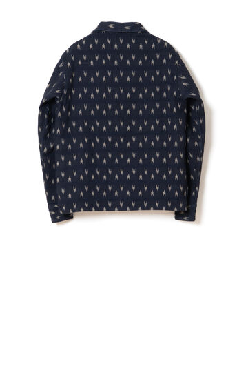 5712 Arrow Kasuri Indigo Sashiko Shirts,INDIGO, small image number 1
