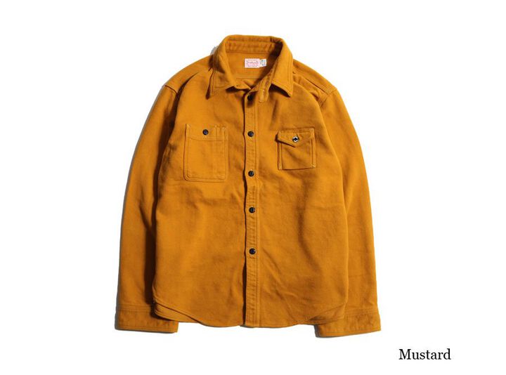 TR21AW-403 Machine Age Flannel Shirts-MUSTARD-L,MUSTARD, medium image number 1