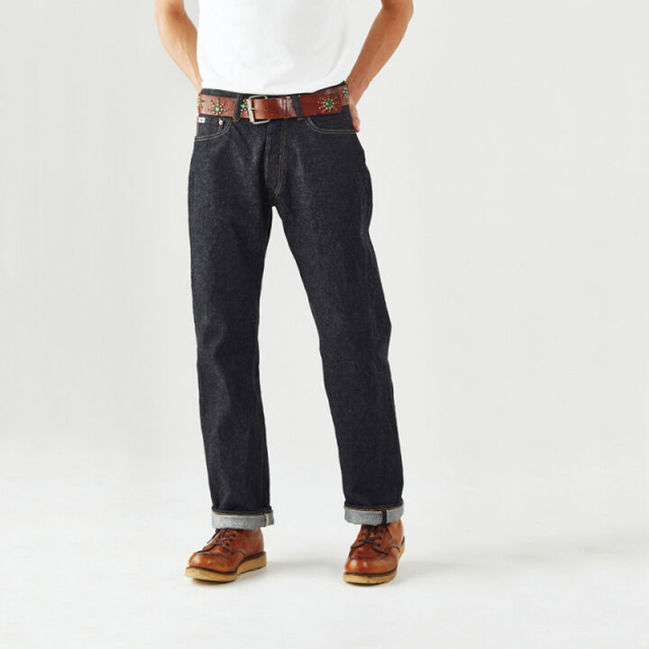 SD102-CB 15oz Cinch-back jeans loose straight(One washed),, medium image number 0