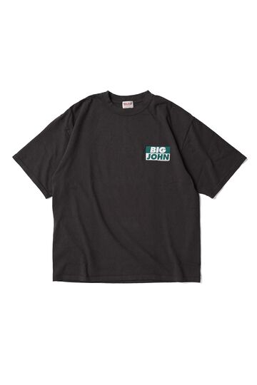 MTE002 ROUND BODY BIG JOHN LOGO T-SHIRT,CHARCOAL, small image number 2