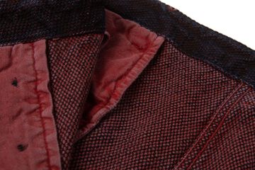 【Pre-Order】1942 13oz Bengara-dyed Sashiko Pants Regular Straight,RED, small image number 7