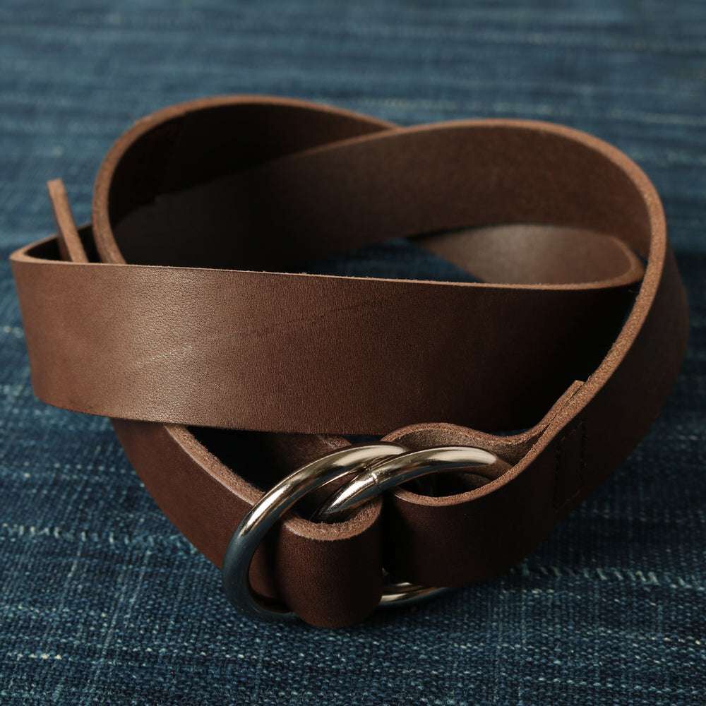 DENIMIO | LE-4350 Himeji Leather Double Ring Belt