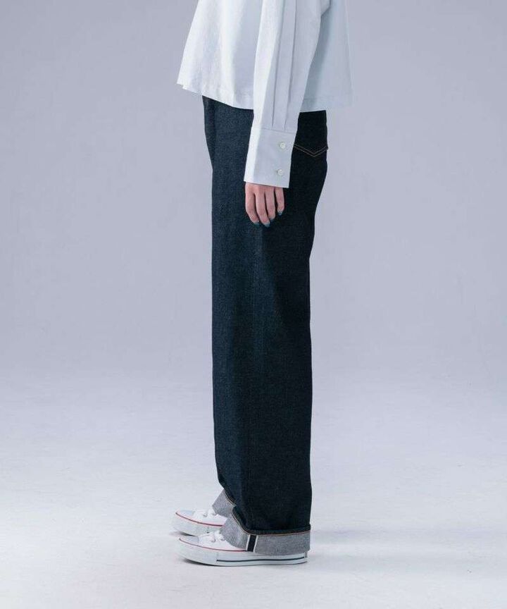 STJE1103 12OZ STRAIGHT JEANS【WOMEN'S】,INDIGO, medium image number 1