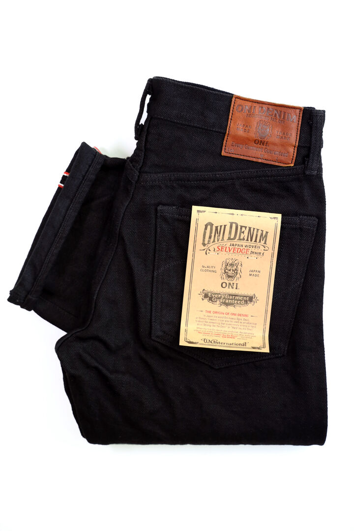 ONI-288ZR-BK 20oz Secret Black Denim Regular Straight