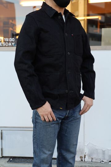 ONI03502ZR-BKBK 20oz Secret Black Denim Coveralls-One Wash-38,, small image number 1