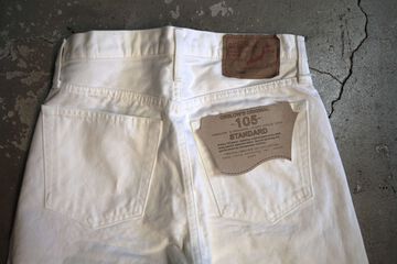 01-1050W-69 90s 5POCKET White Denim,, small image number 3