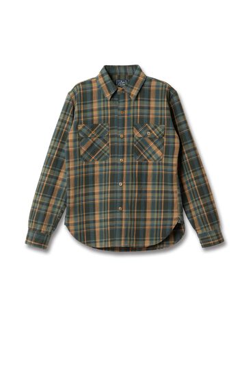5752 Flannel Check Shirt,ORANGE, small image number 2