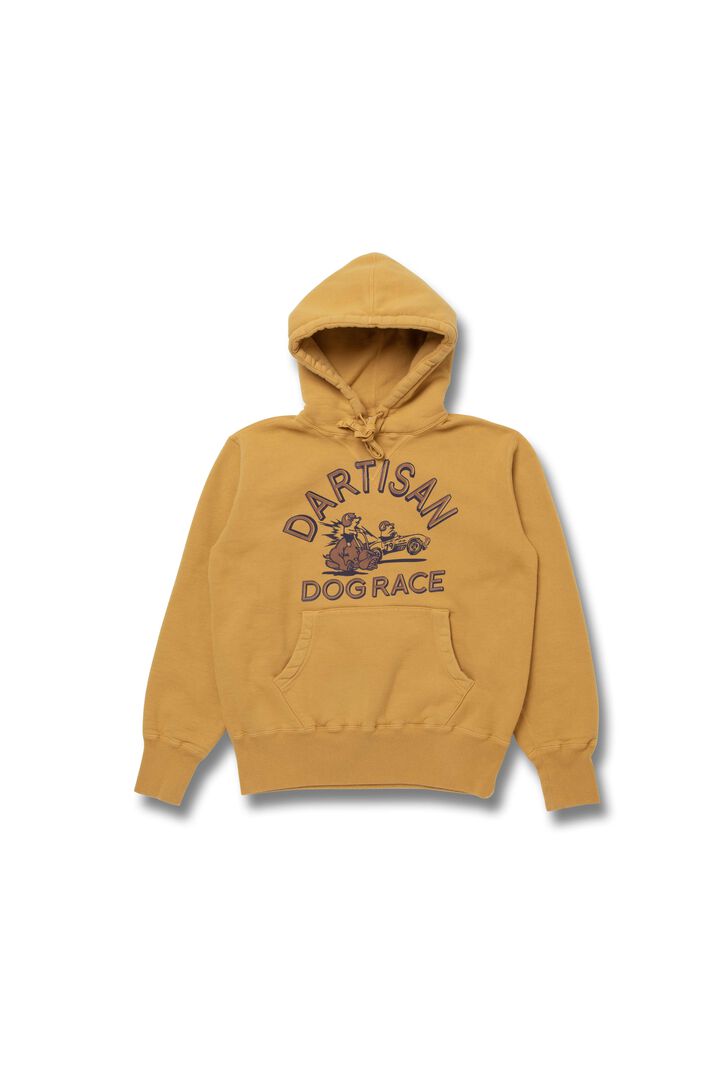 8194B Print Hoodie,MUSTARD, medium image number 0