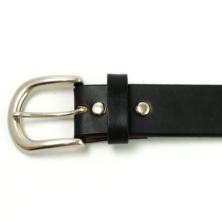 ENB40145AB UK saddle leather 40mm width harness belt,BLACK, medium image number 5