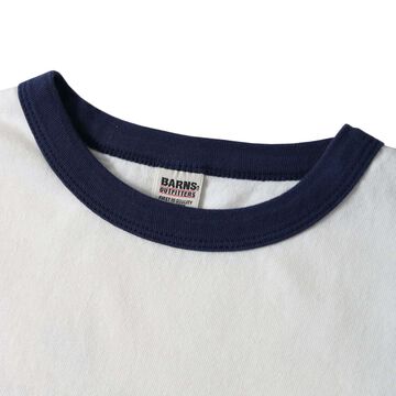 BR-25234 Slub Cotton Ringer S/S Print T-shirt【BOWL】,WHITE, small image number 5