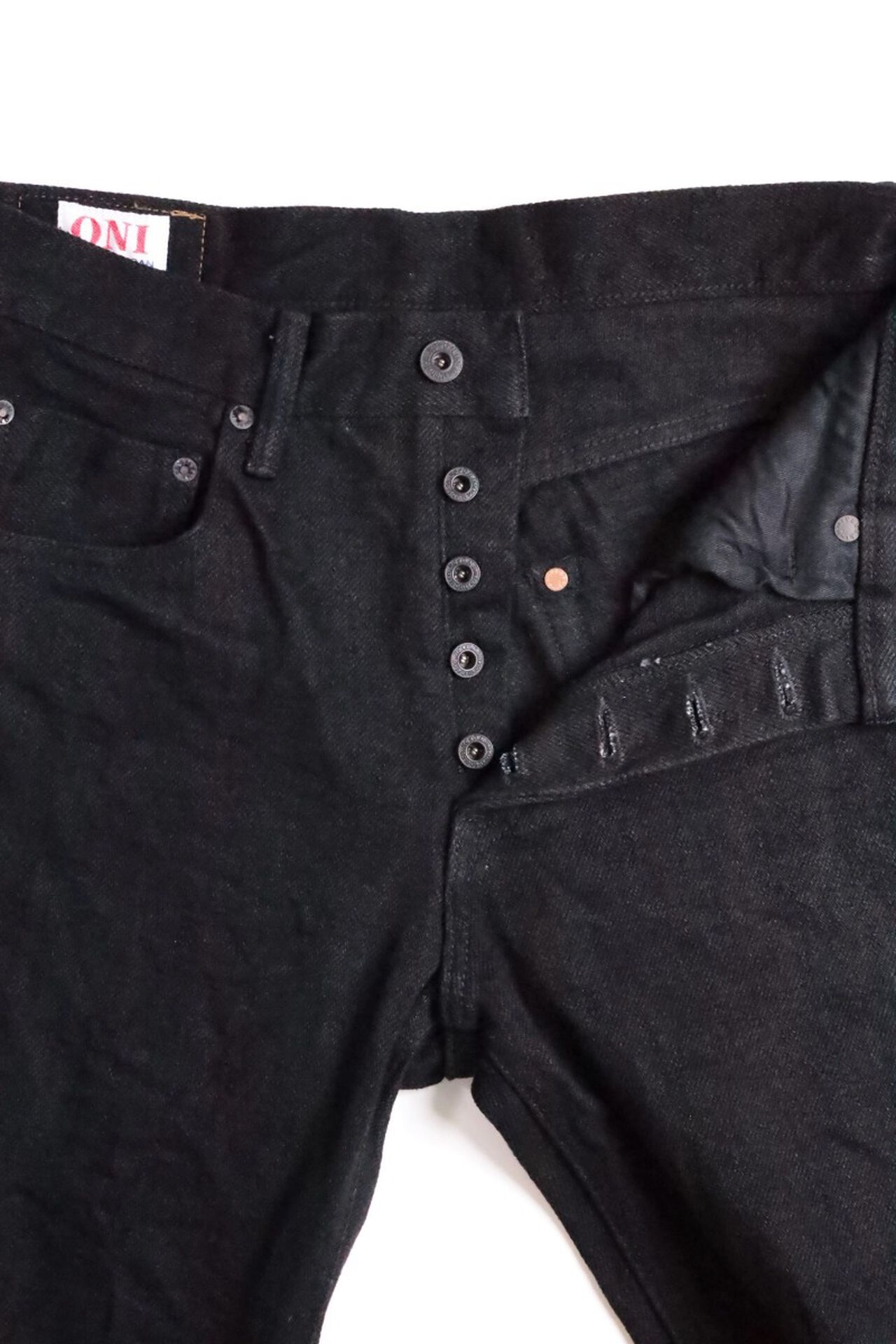 ONI200ZR-BKBK 20oz Secret Black Denim Wide Straight