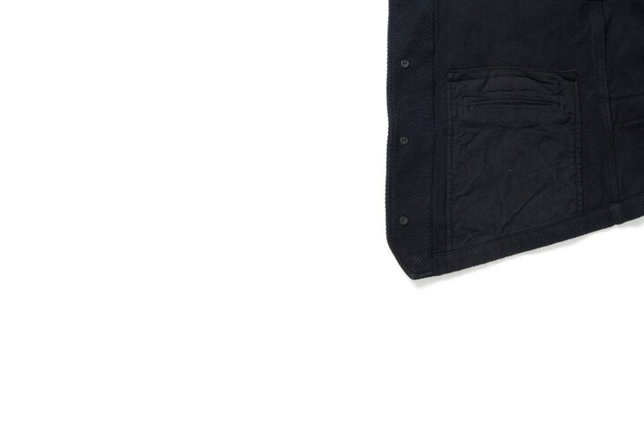 4573 Kyoto Black Dyed Sashiko Vest -46,, medium image number 7