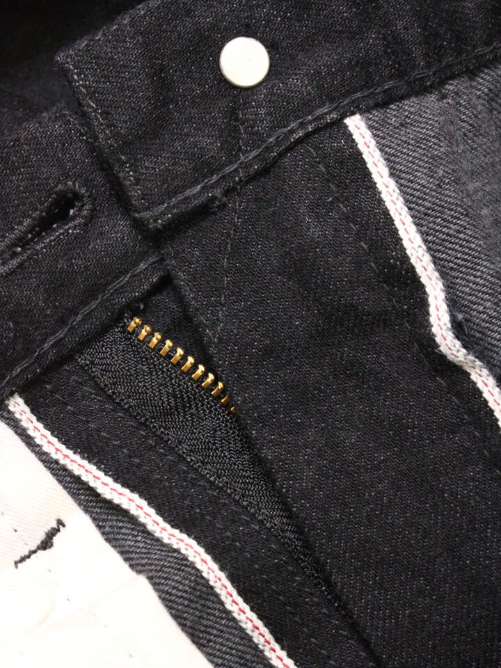 8074-1406 13.5oz 5 Pocket Selvedge Black Jeans Slim Fit,, medium image number 4
