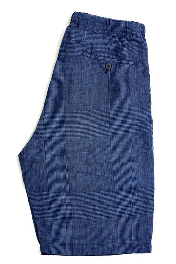 01-7021 WIDE FIT NEW YORKER SHORTS (101 INDIGO CHECK),, small image number 2