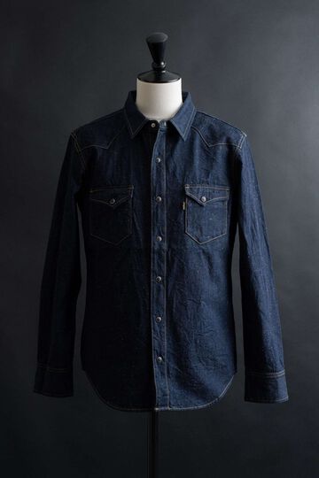 MS004E 10oz SELVEDGE WESTERN SHIRT,, small image number 0