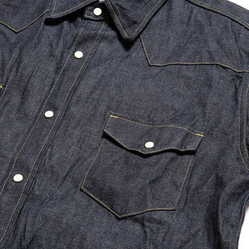 BURGUS PLUS - 8oz Denim Western Shirt - HBP-301WS-L,, small image number 3