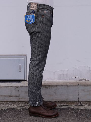 GZ-SVJPT-0204 13oz Selvedge Jacquard Slim Jeans ID×WH-30,, small image number 2