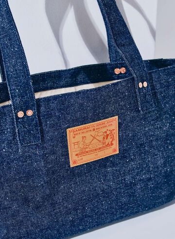 SJRPB25 15oz "Otokogi" Selvedge Denim Rectangle Handbag,INDIGO, small image number 1