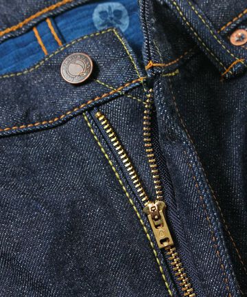G003-MZ 14.7oz Copper Label Classic Wide Straight Zipper Fly Jeans-One Washed-28,, small image number 3