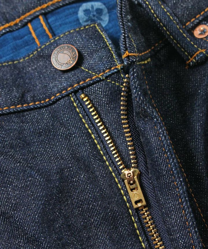 G003-MZ 14.7oz Copper Label Classic Wide Straight Zipper Fly Jeans-One Washed-28,, medium image number 3