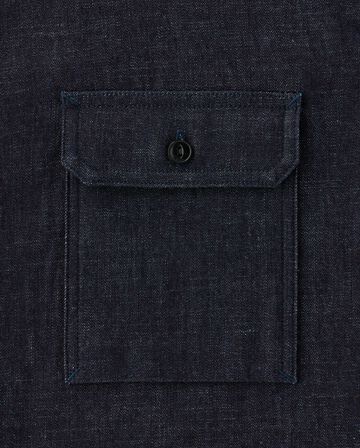 MMLS1000 8oz TRIPLE STITCH LONG SLEEVE DENIM SHIRT,INDIGO, small image number 3