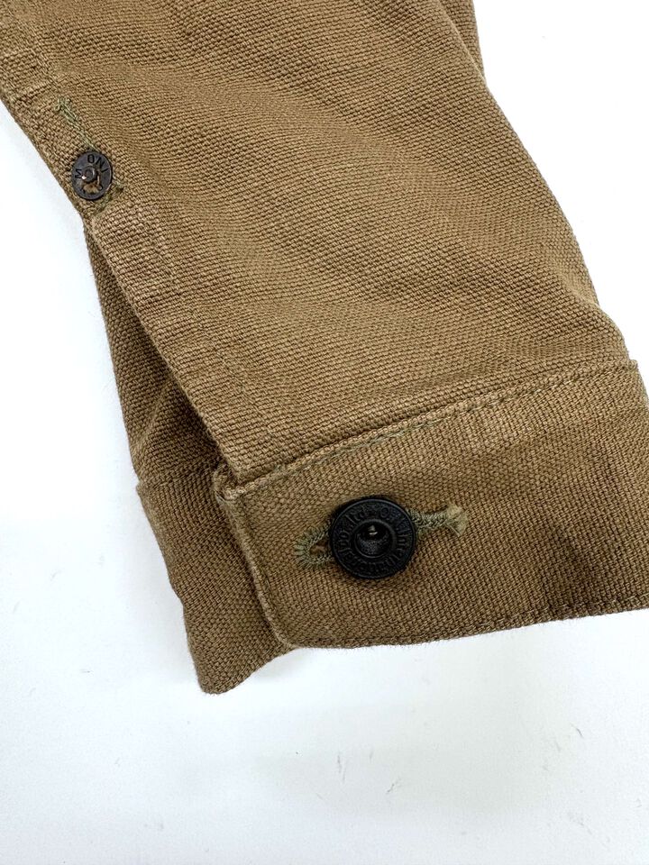 ONI01507L-HOX-BRK 13oz Sulfur dye Heavy Oxford Brown Khaki TypeⅠJacket,, medium image number 5