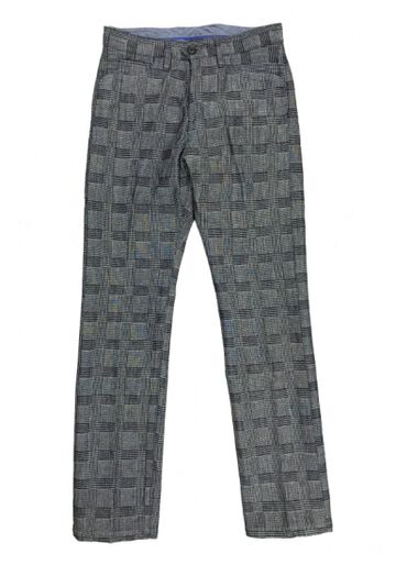 GZ-DTR-3102 denim trousers (Glen Check),, small image number 1