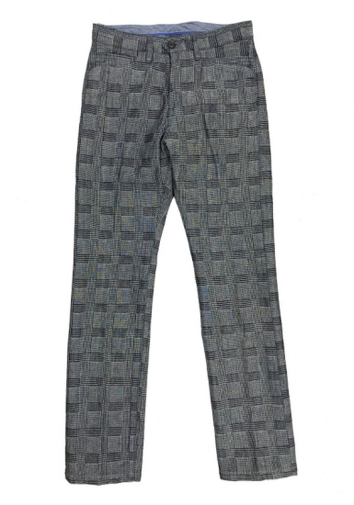 GZ-DTR-3102 denim trousers (Glen Check),, medium image number 1