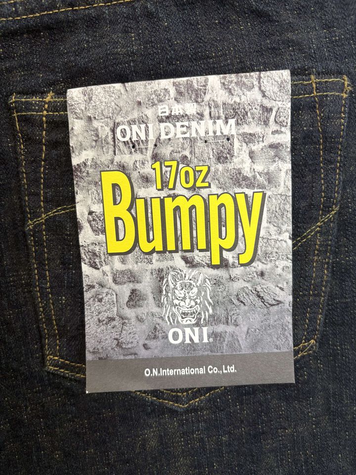 ONI-277Bumpy-草木 (Kusaki) 17oz Bumpy Denim Just Right Straight,, medium image number 11