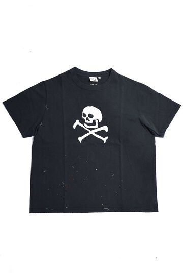 01-0118SK-61 Vintage Fade Skull Print T-Shirt,, small image number 0