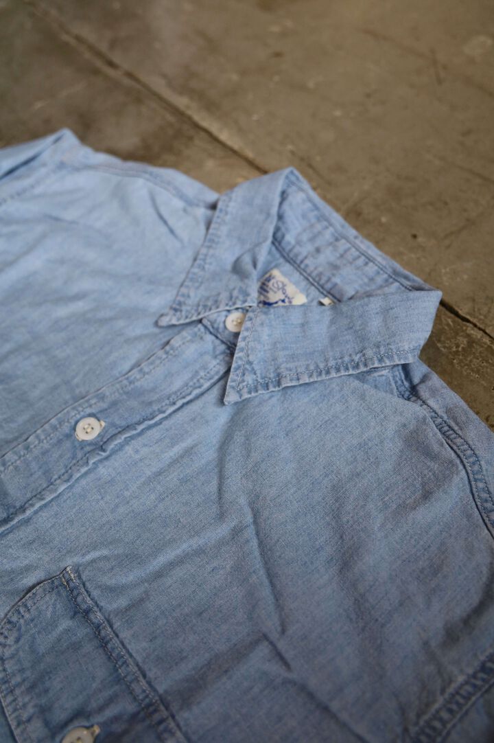 01-8064 Chambray Work Shirt (99 Bleached),, medium image number 3