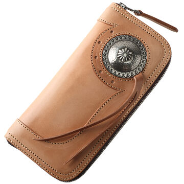 PAILOT RIVER PR-BAREBACK (REDMOON) Long Wallet PR-BAREBACK (Oil Leather Black, Oil Leather Red Brown, Oil Leather Dark Brown, Saddle Leather Natural),OIL LEATHER RED BROWN, small image number 0