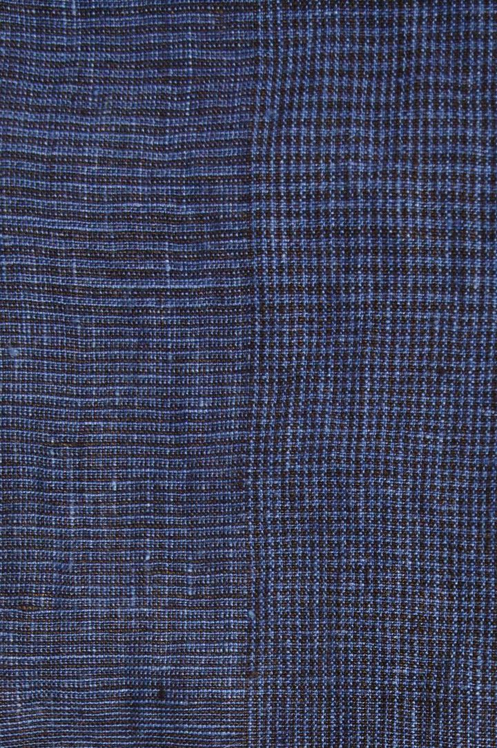 01-8068 INDIGO LINEN WORK SHIRT (101 INDIGO CHECK),, medium image number 9