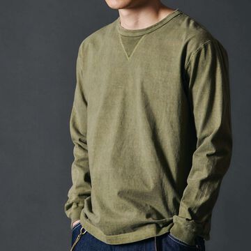 BR-3043PG COZUN LONG SLEEVE GUSSET-T (Pigment),BLACK, small image number 10