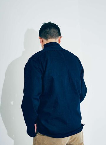 SSS25-01 "INDIGO SNAKE" JACQUARD SHIRT,INDIGO, small image number 6