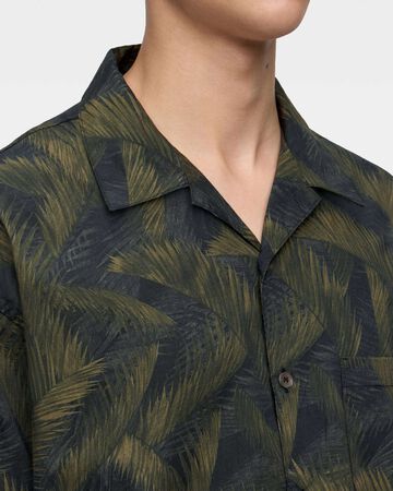 MMSS6000 CYCADS PATTERN S/S SHIRT,GREEN, small image number 4