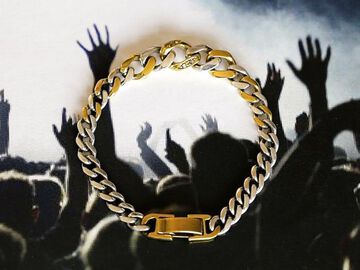 17AO-406 Gradation Cavarly Chain Bracelet -Narrow-,, small image number 0