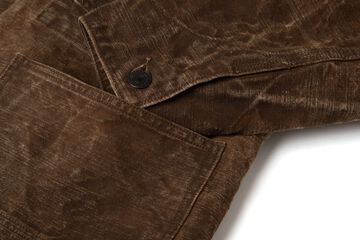 【Pre-Order】4668 13oz Hand-Dyed Kakishibu-zome Duck Work Jacket,KAKISHIBU, small image number 4