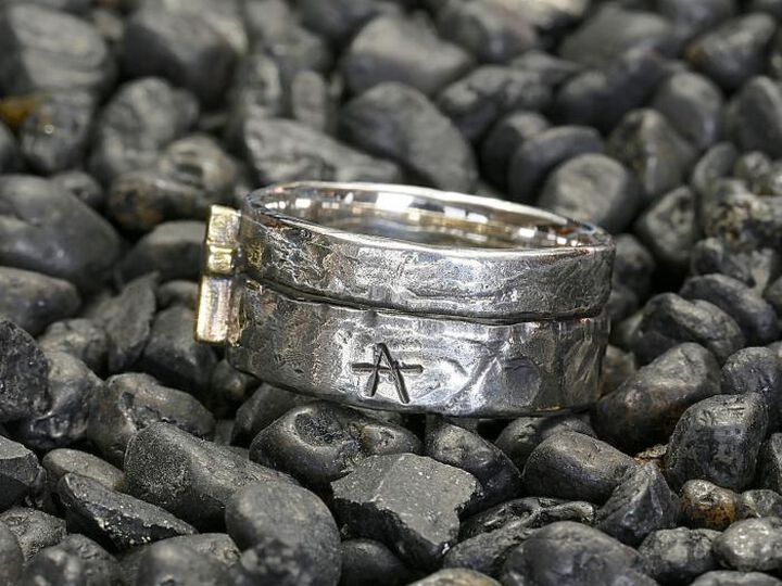 HYAS-271 Brass Cross Double Ring,, medium image number 2