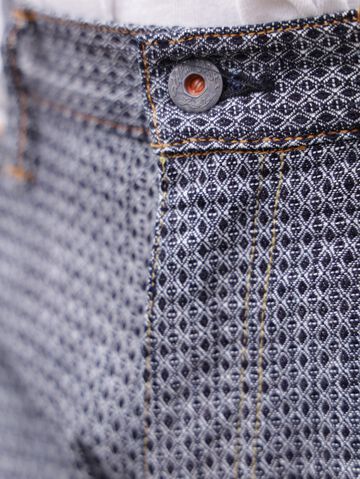 GZ-SVJPT-0204 13oz Selvedge Jacquard Slim Jeans ID×WH-30,, small image number 6