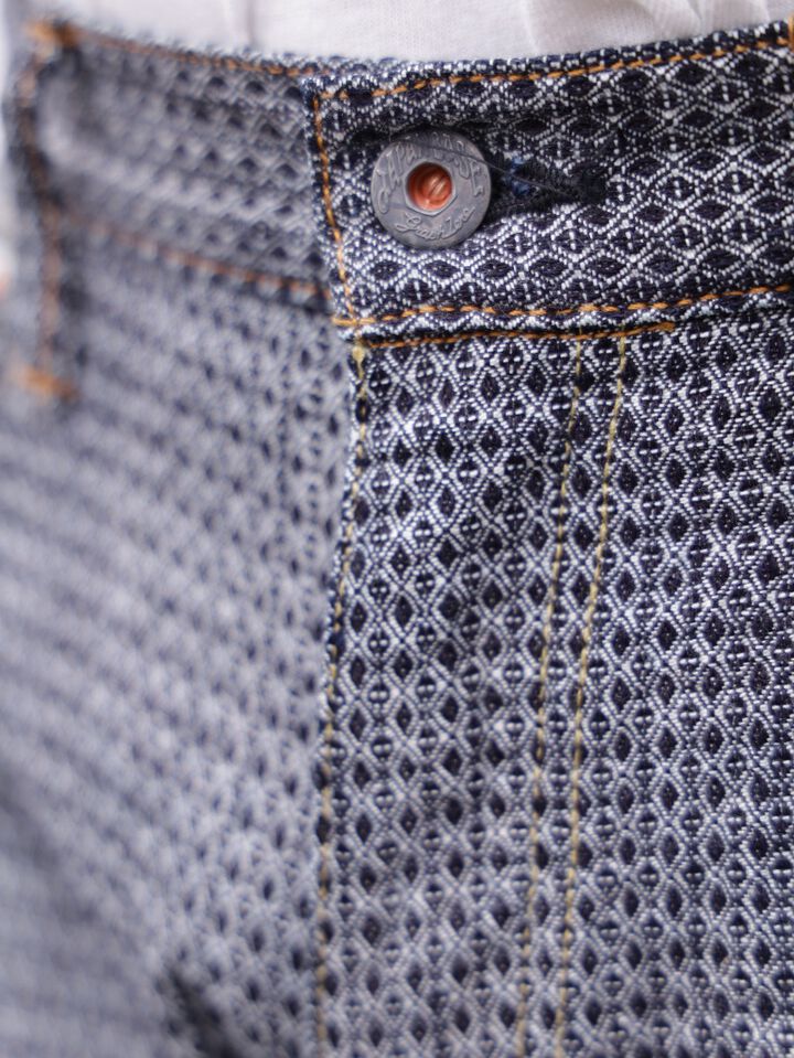 GZ-SVJPT-0204 13oz Selvedge Jacquard Slim Jeans ID×WH-30,, medium image number 6
