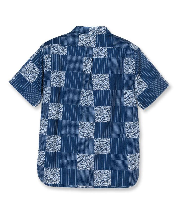 06-082 Patchwork Discharge, short-sleeved shirt,, medium