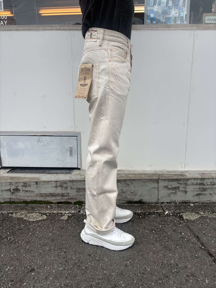 ONI271-ECRU 12.4oz Organic Cotton Selvedge Denim Just Right Straight,, medium image number 2