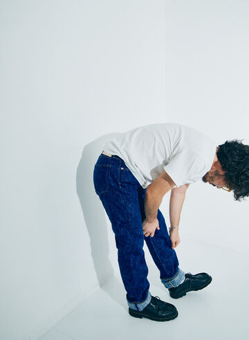 S710XX17OZ-SLB 17oz "MURAKUMO" SLUB SLIM STRAIGHT JEANS,, small image number 12