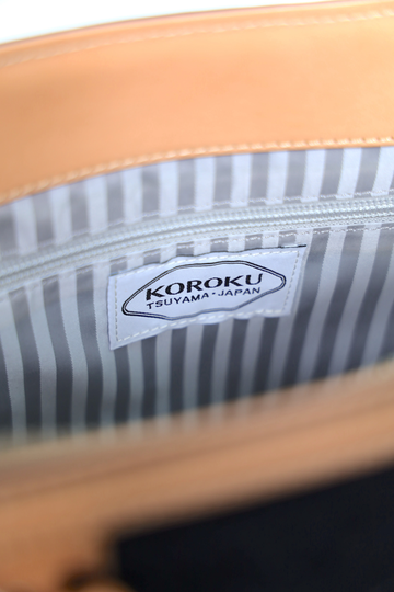 K-7 Tote Bag, Adjustable Shoulder Type-DENIM x Vegetable Tanned Leather,, small image number 5