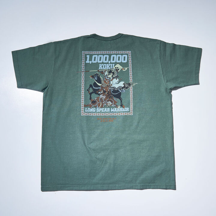 SJST24-103 HEAVY WEIGHT 1,000,000 KOKU T-SHIRT,MOSS GREEN, medium image number 1