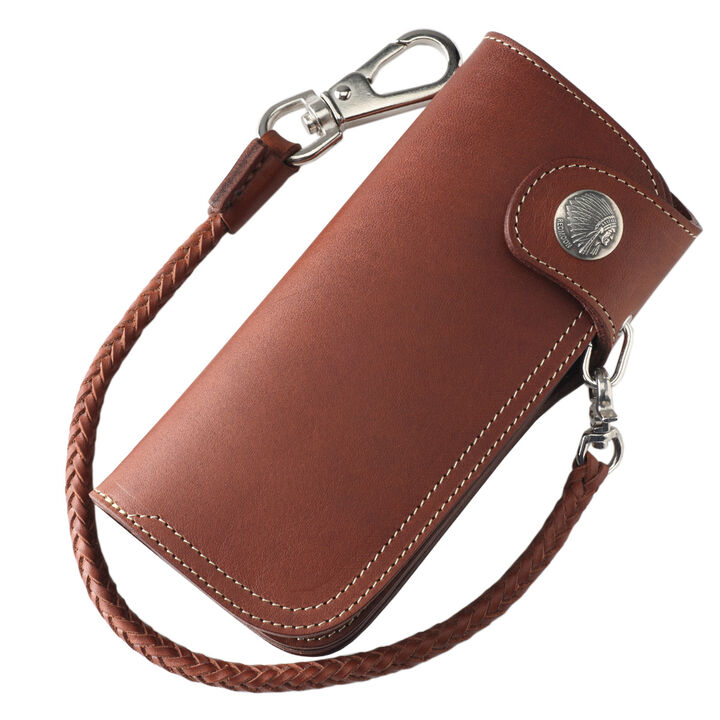 PAILOT RIVER PR-CW02-Z (REDMOON) Long Wallet PR-CW02-Z (Oil Leather Black, Oil Leather Red Brown, Oil Leather Dark Brown, Saddle Leather Natural),SADDLE LEATHER NATURAL, medium image number 3