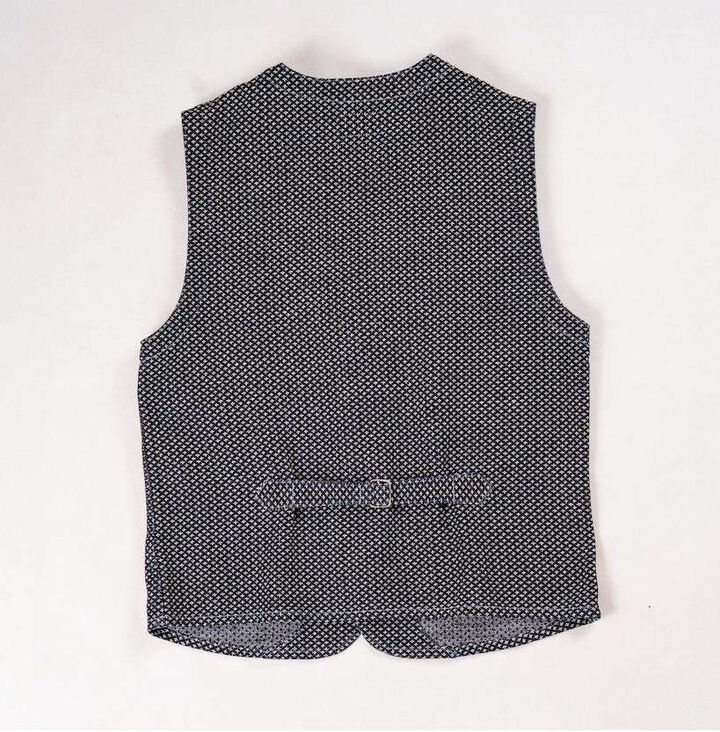 GZ-SLVT-CRS Shawl Collar Vest (Cross Sashiko),, medium image number 1