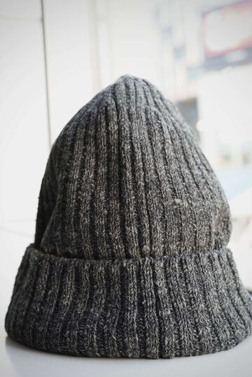 244AC16 Hand Spun Cotton / Knit Cap,CHARCOAL, small image number 4